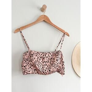 Reformation | Pete Pink Panther Top Crop Top Animal Print | Sz 4